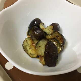 茄子のにんにく炒め